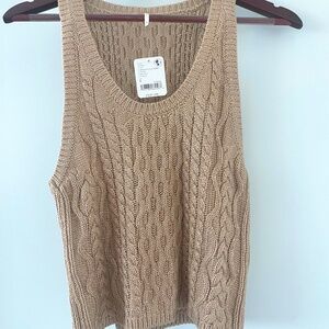 NWT Free People High Tide Foil Print Tank Size S *FREE SHIPPING